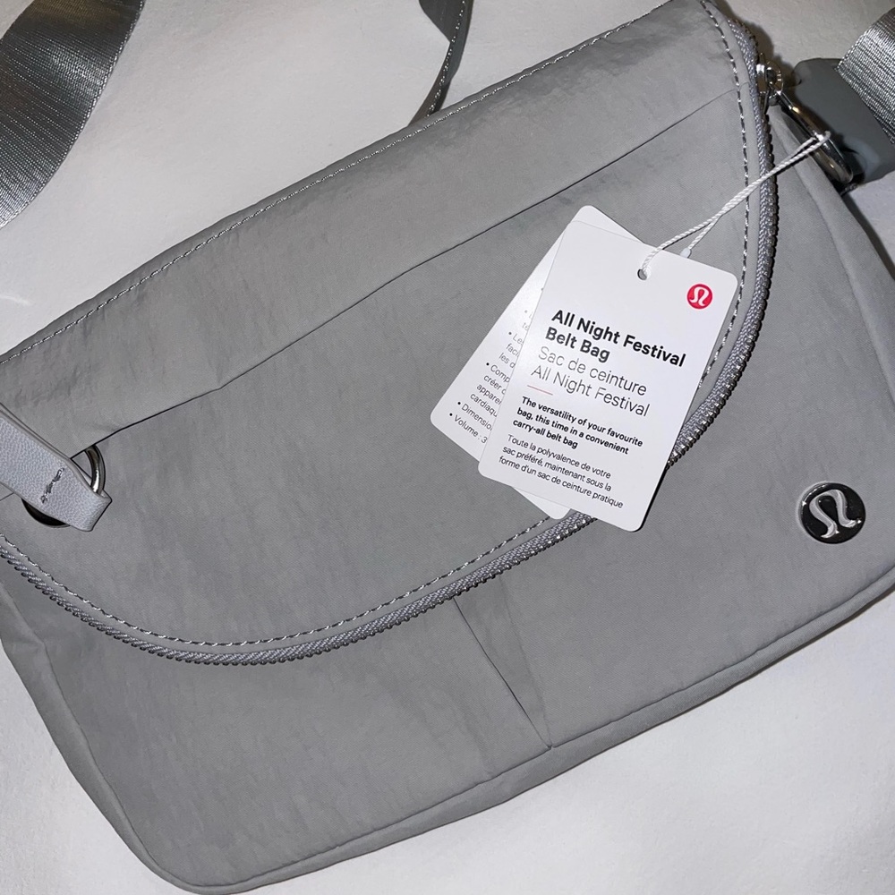 All Night Festival Lululemon Belt Bag in Grey